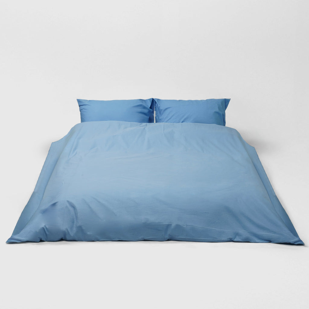 Duvet cover - 200 threads percale (Blue)