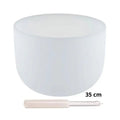 Taça sonora de cristal quartzo branco - 35 cm (432 Hertz)