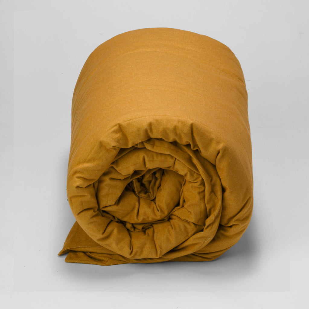 Duvet cover - Flannel (Mustard)