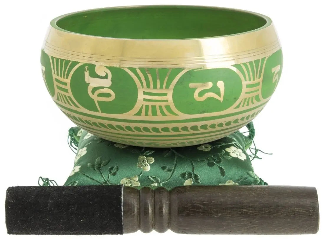 Taça tibetana Zazen com percutor em madeira