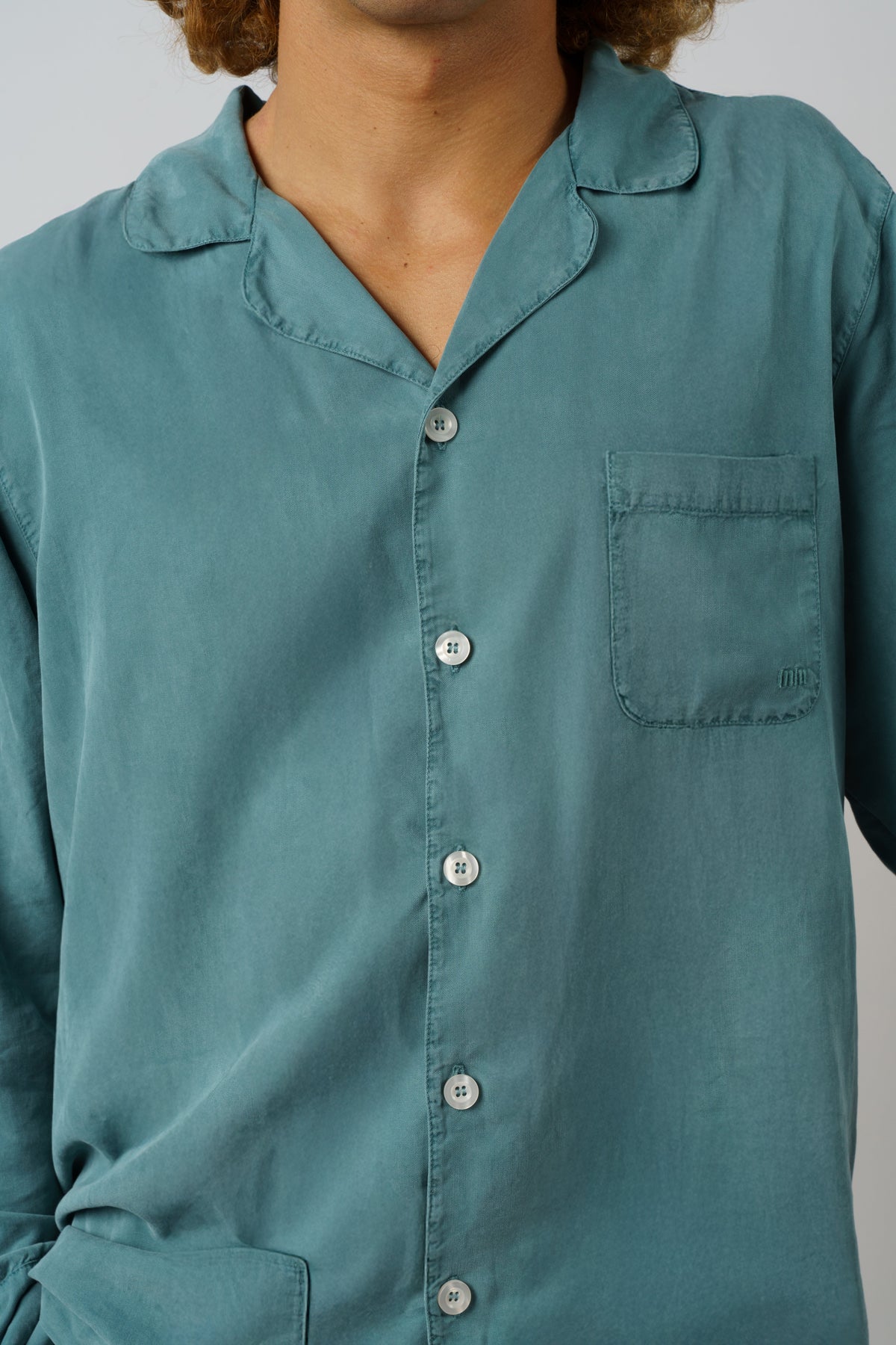 Camisa de manga comprida - Verde-escura