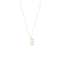 Golden Initial B Necklace