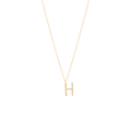 Golden Initial H Necklace