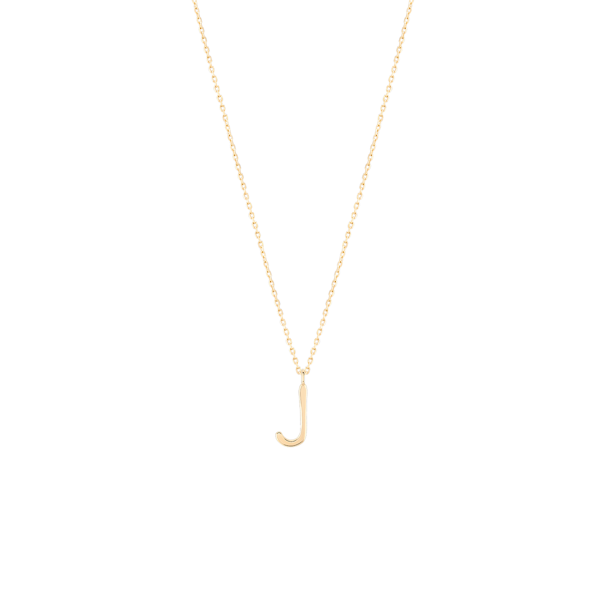 Golden Initial J Necklace