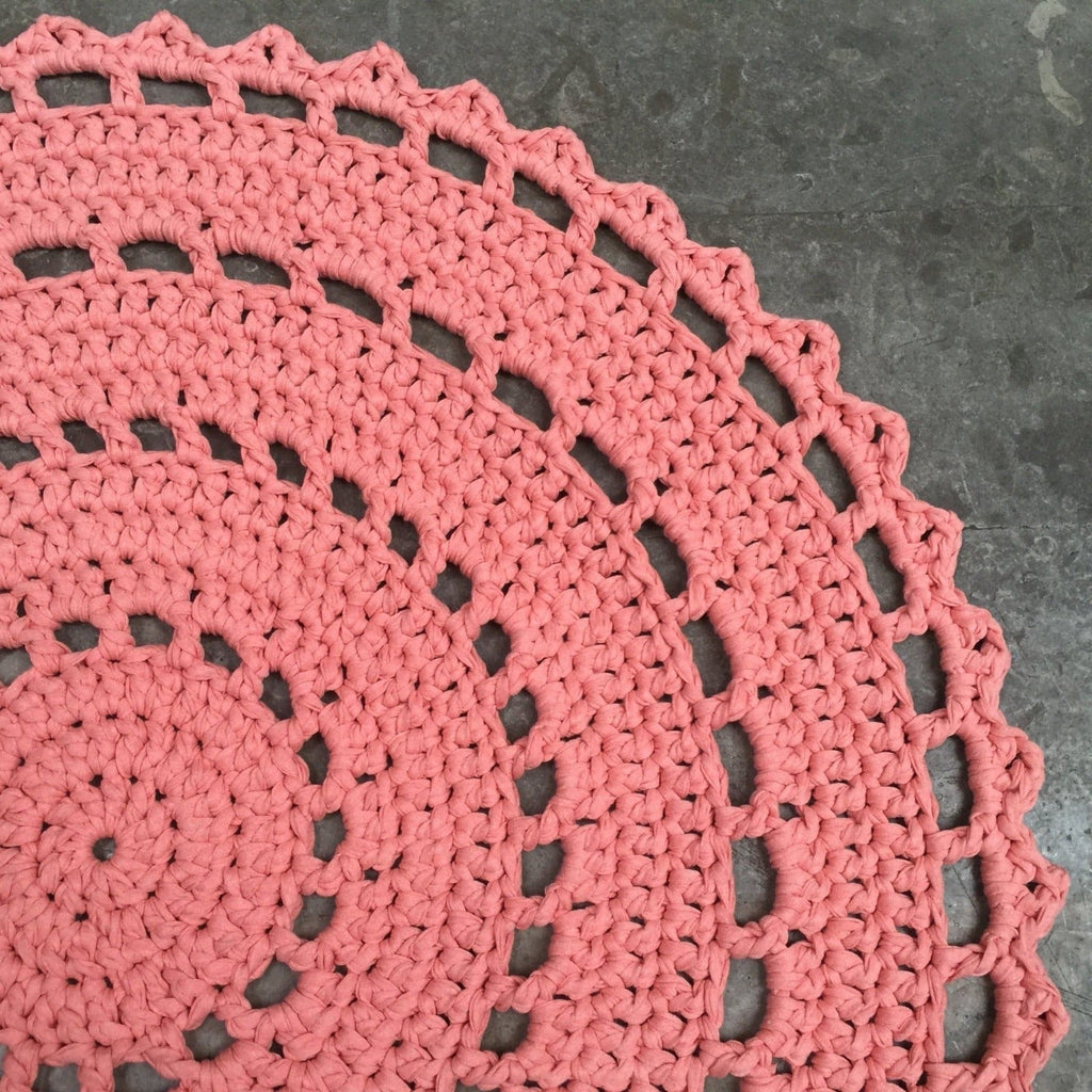 Tapete de Crochet Redondo, Passadeira Mandala