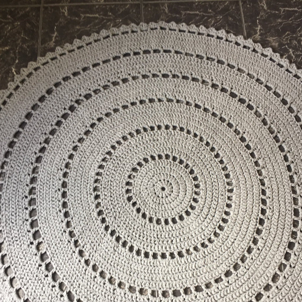 Tapete de Crochet Redondo, Passadeira Mandala