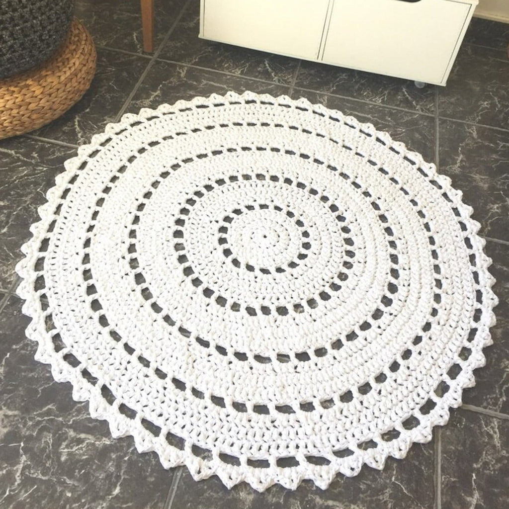 Tapete de Crochet Redondo, Passadeira Mandala