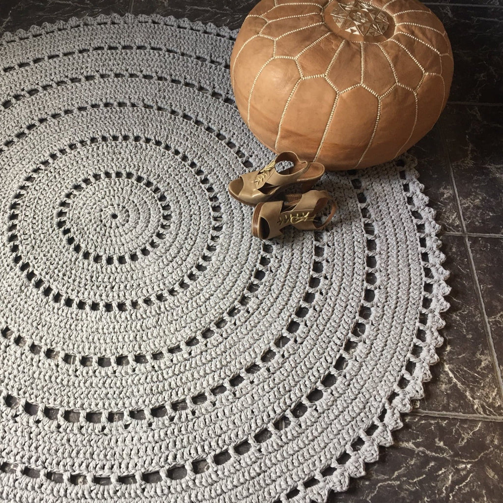 Tapete de Crochet Redondo, Passadeira Mandala