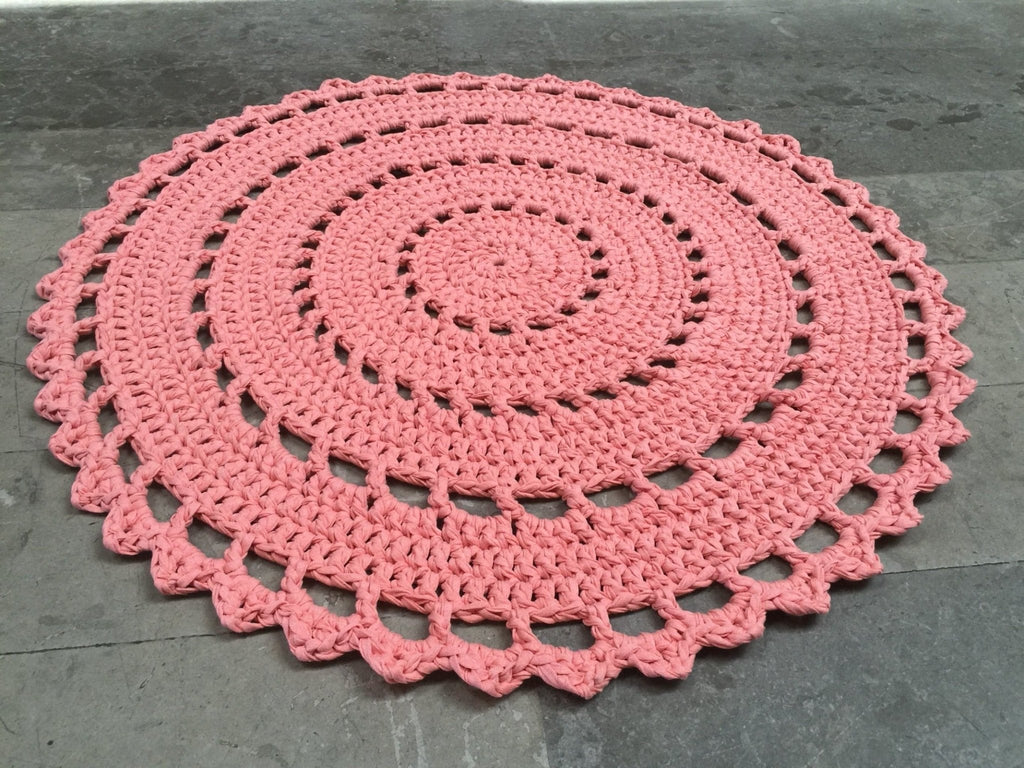 Tapete de Crochet Redondo, Passadeira Mandala
