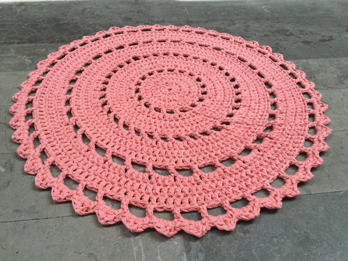 Tapete de Crochet Redondo, Passadeira Mandala