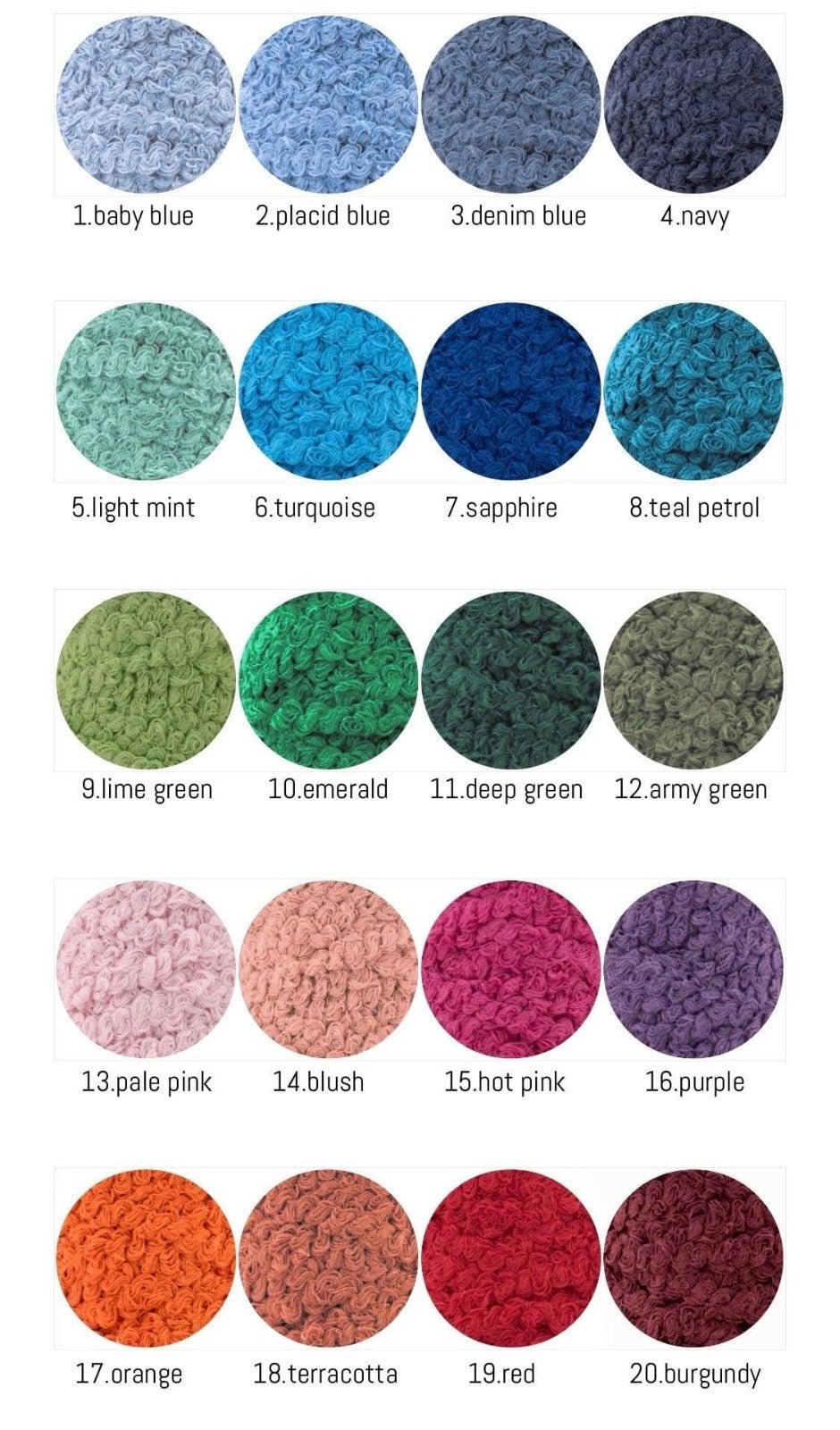 Shaggy Round Rug, Soft Floor Mat